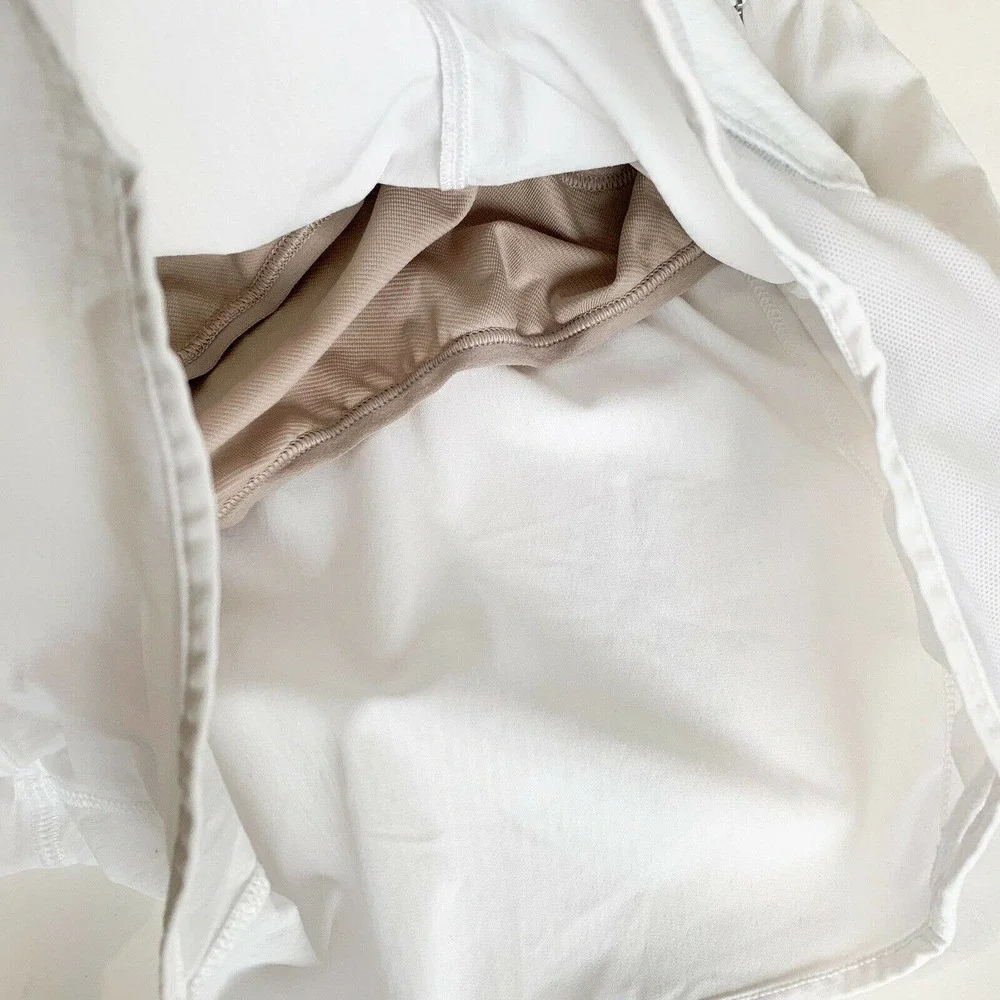 Lululemon Hotty Hot Lined Lr White Athletic Shorts 4” - Picture 7 of 7